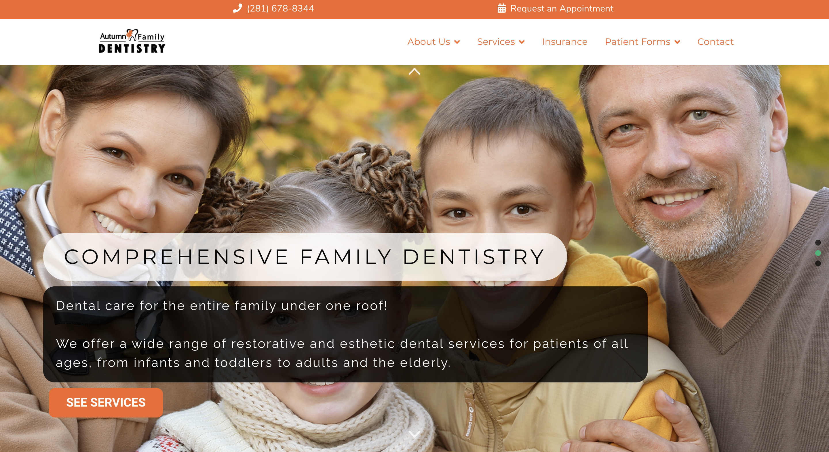 autumn family dentist homepage slide 2