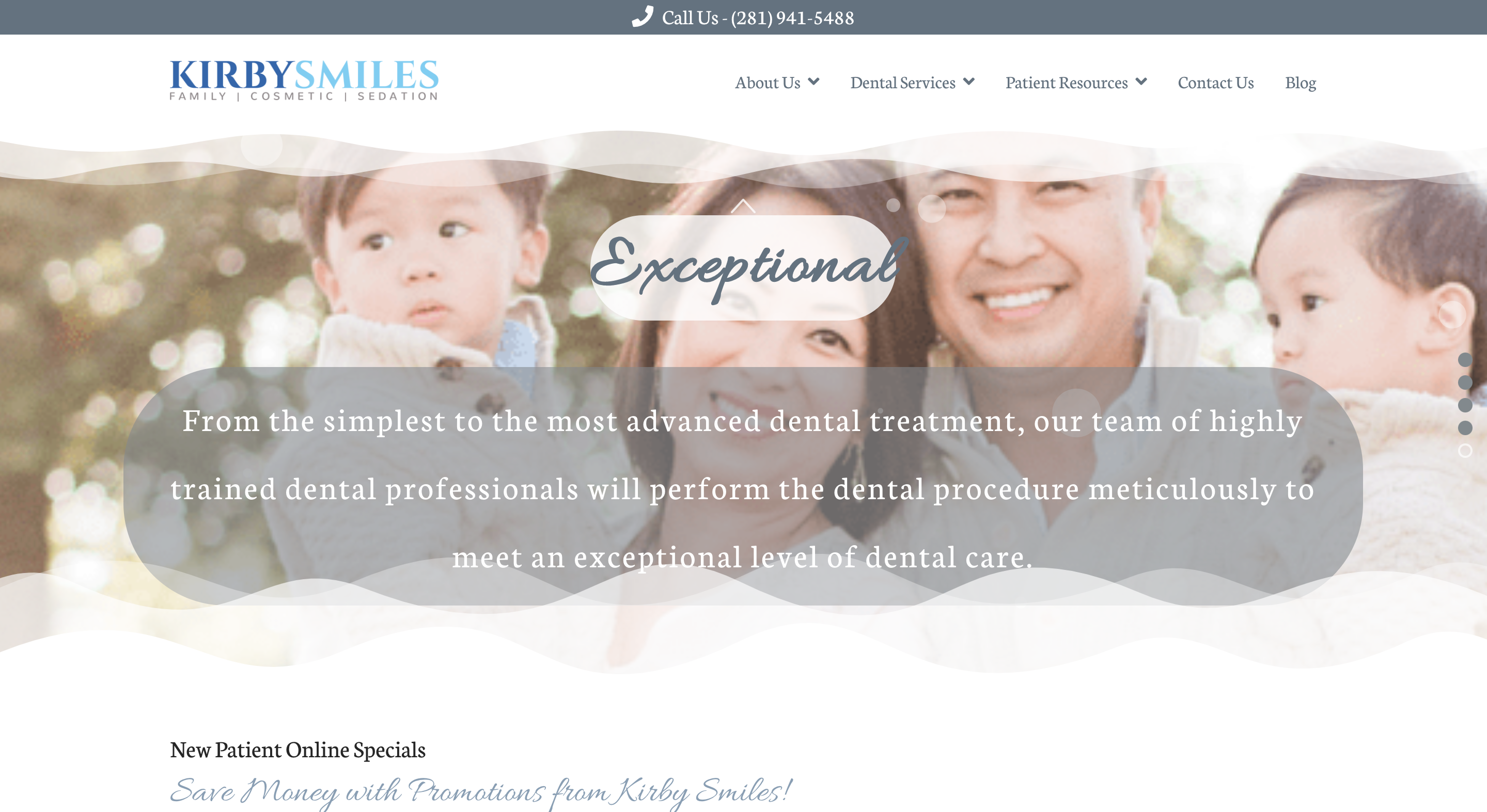 Kirby Smiles Pearland dentist homepage slide 5