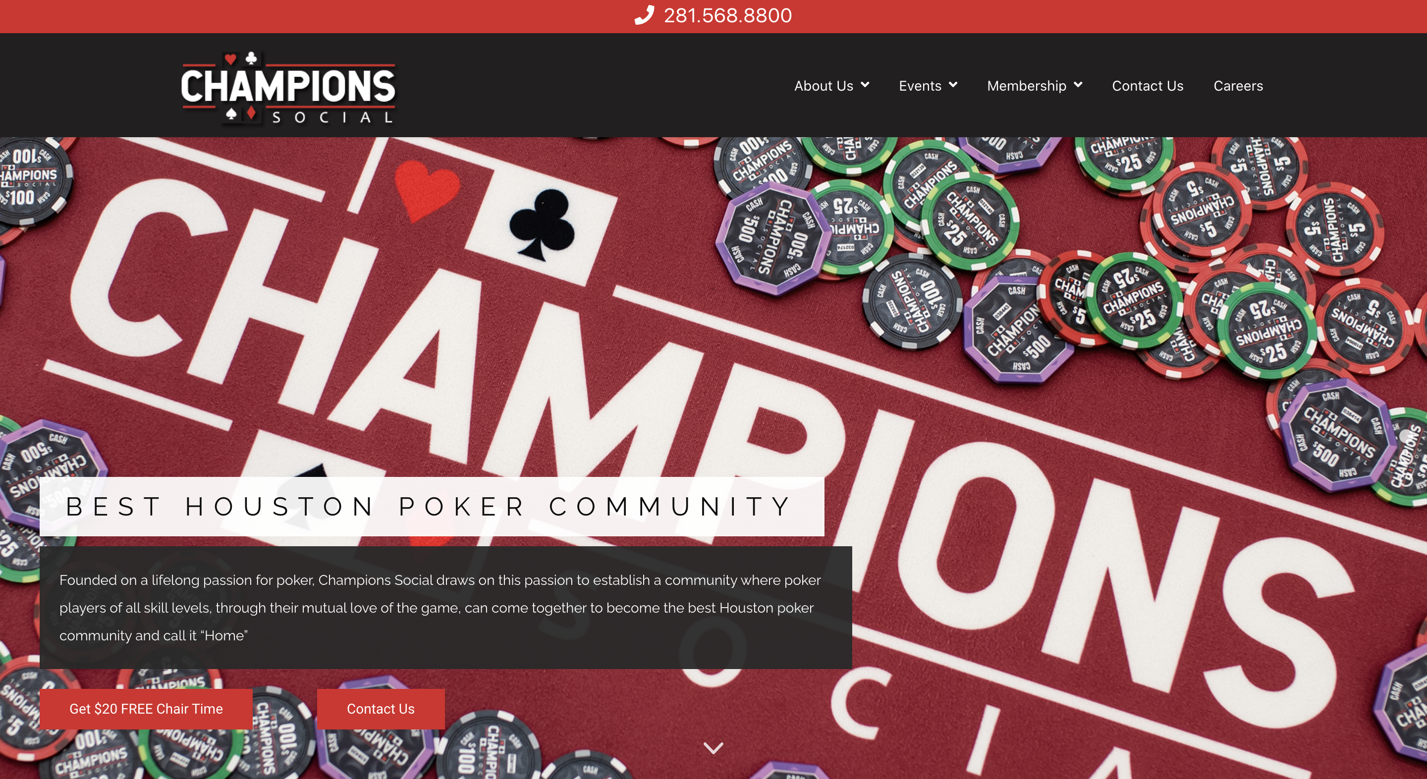 Champions Social Houston Poker Room Slide 1