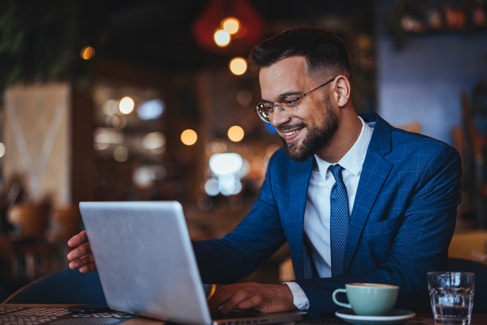 Local SEO business owner smiling