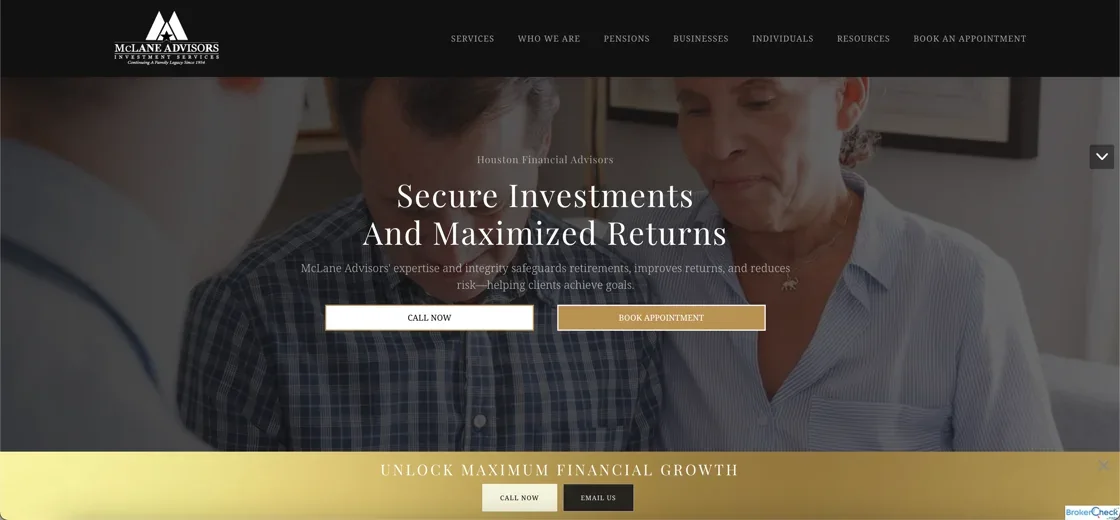 McLane Advisors hero — Secure Investments and Maximized Returns