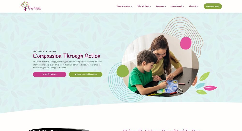 Autism Pediatric Therapy provides ABA therapy for children with autism in Houston. INFINI built a digital presence that helps families find trusted support when they need it most.