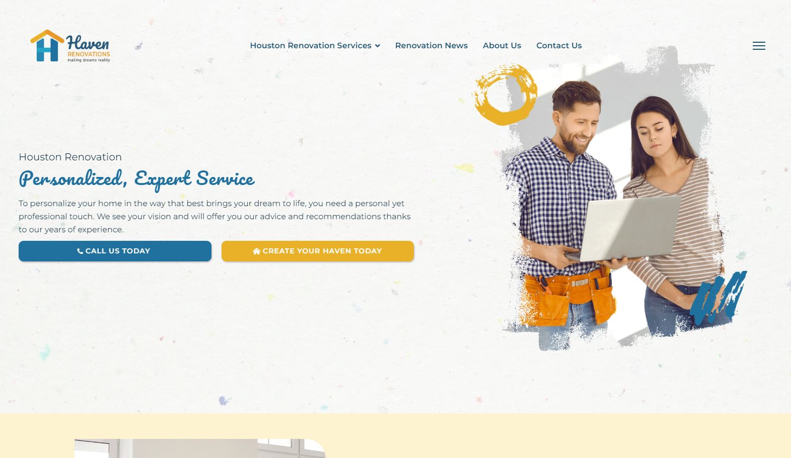 Haven Renovations Homepage