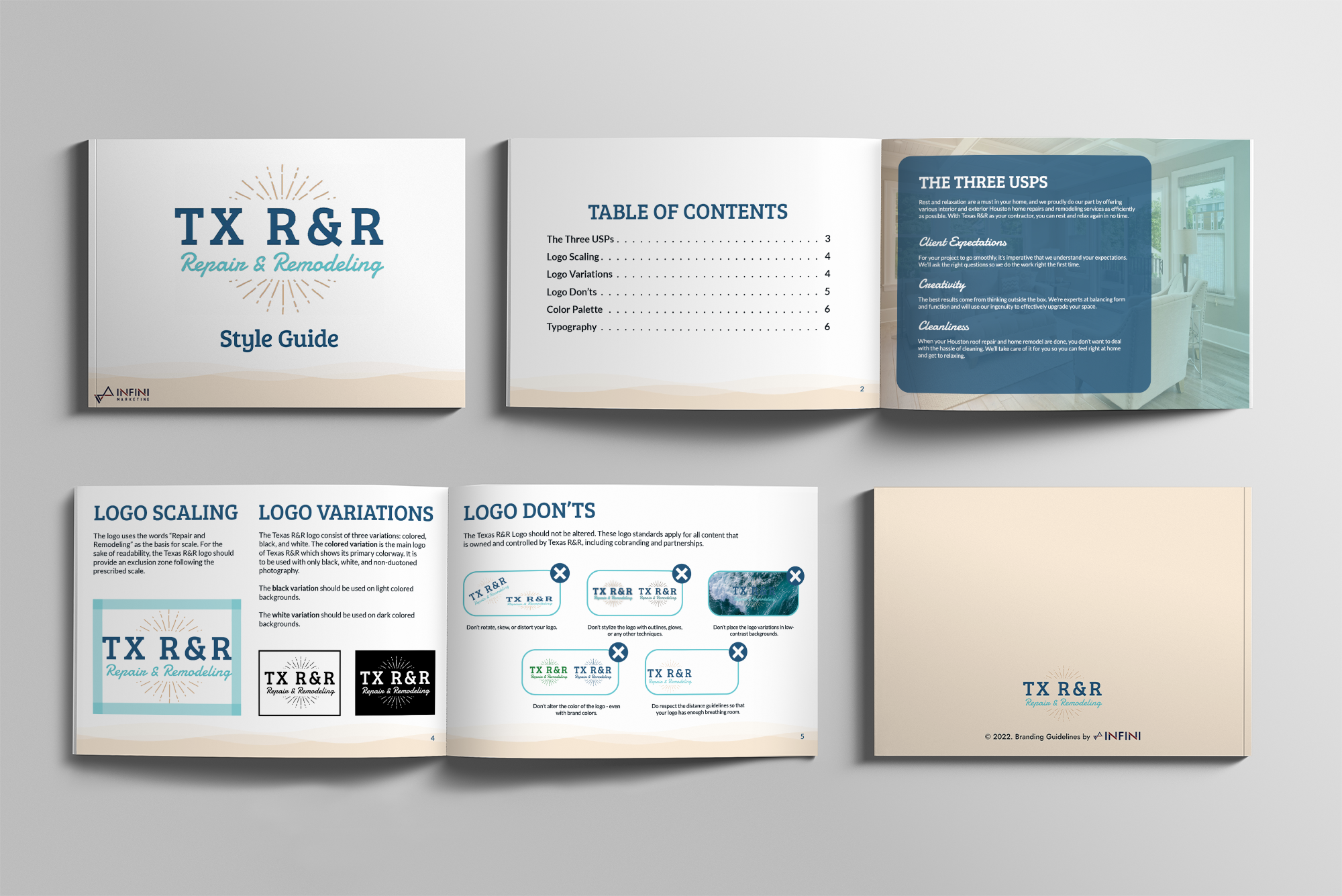 Texas Repair and Remodel Brandbook Mockup