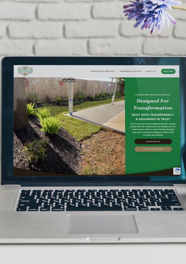 New Ground Services is a full-service landscaping company serving the Greater Houston area for over 26 years. They handle everything from landscape design and sod installation to hardscaping, drainage solutions, irrigation systems, and artificial turf.