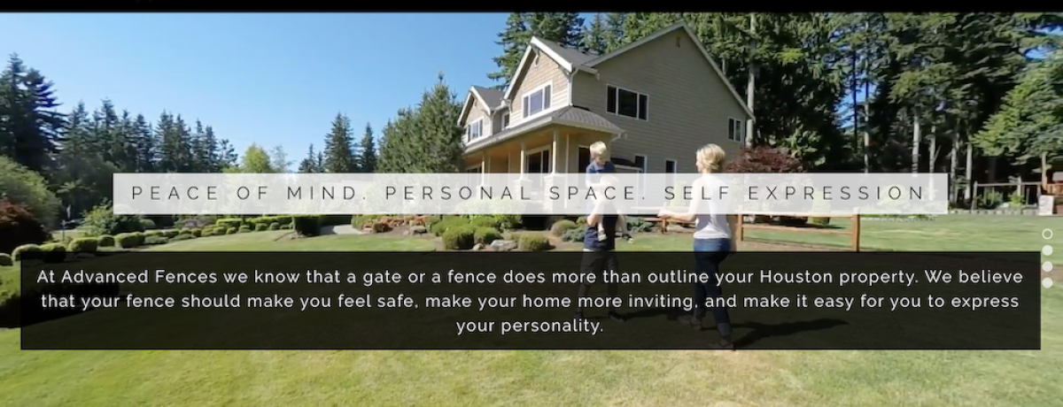 advanced fences houston marketing client homepage