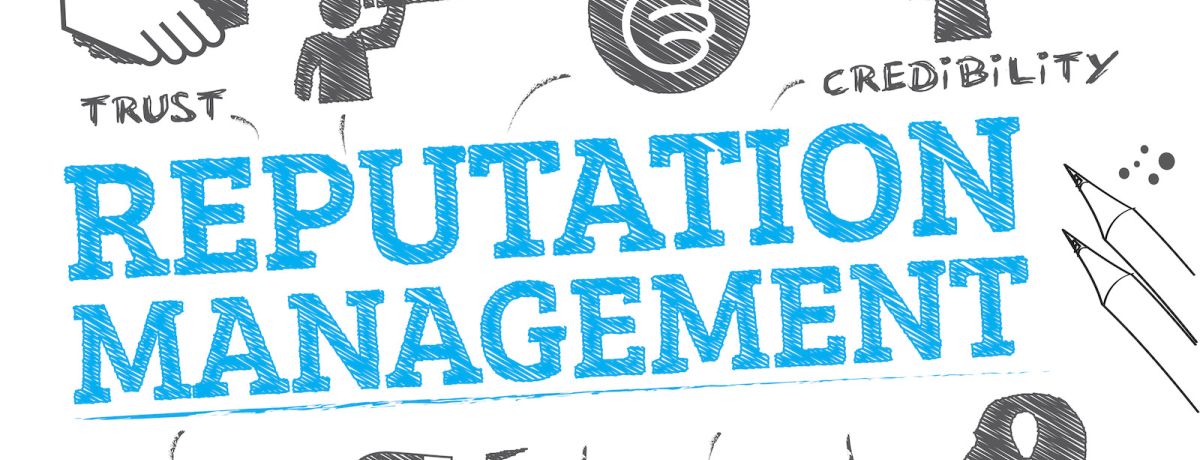 graphic depicting what goes into online reputation management as part of your branding and marketing strategy