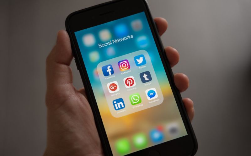 social media apps on a smart mobile phone