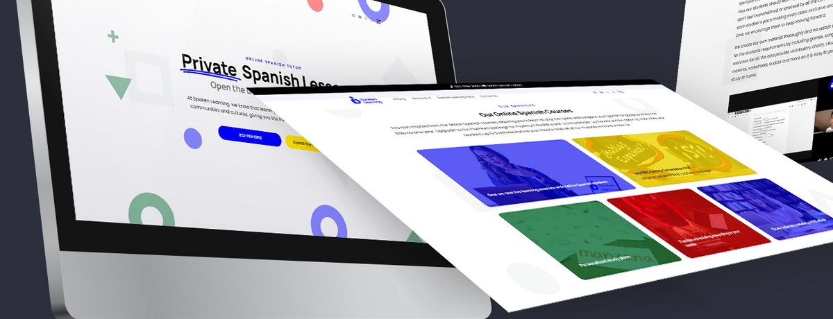 Spoken Learning's new website has launched, with Houston web design by Houston marketing agency INFINI Marketing