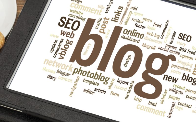 A graphic on blogging