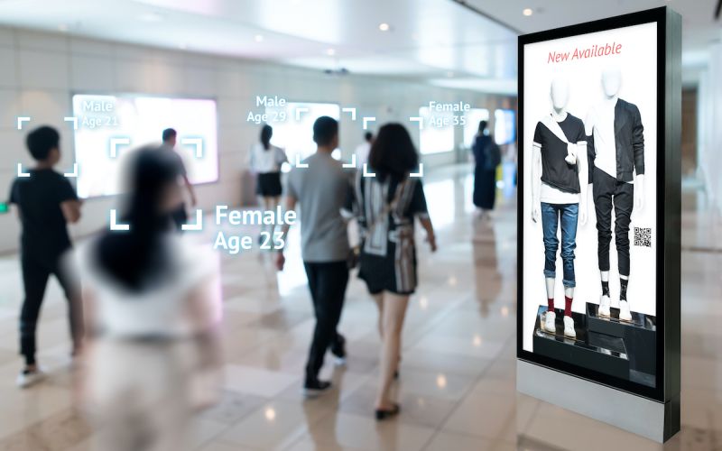 Passive buyer advertising vs active buyer advertising at a mall