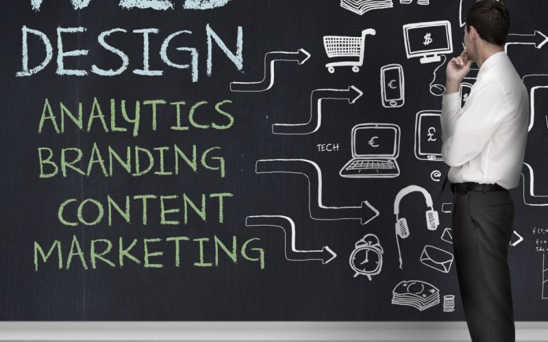 Professional developer brainstorms a client’s custom Houston web design.