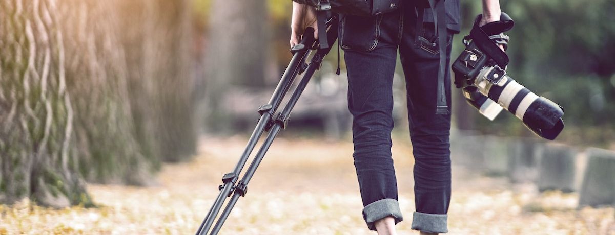 Houston photographer going to a shoot to improve a business's digital marketing strategy