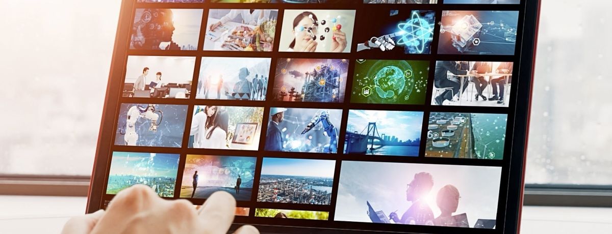 Images on a laptop for Houston web design