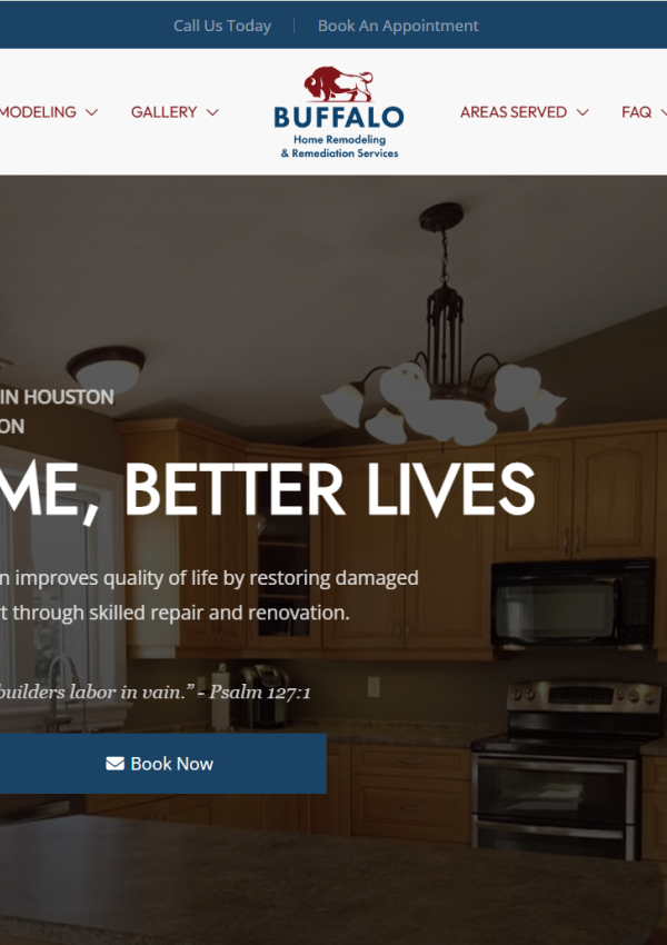 Buffalo Home Remodeling & Remediation Services is a licensed Houston contractor specializing in water damage repair, mold remediation, fire and smoke restoration, and full home remodeling.