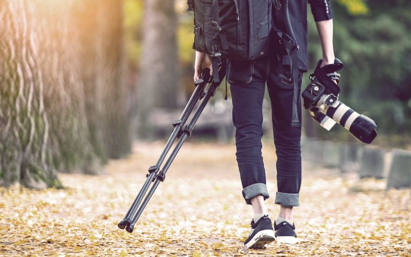Houston photographer going to a shoot to improve a business's digital marketing strategy
