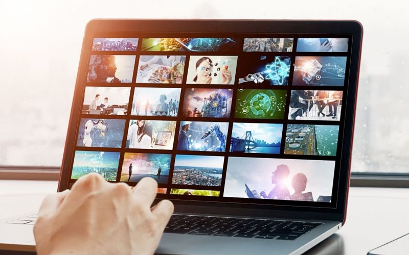 Images on a laptop for Houston web design