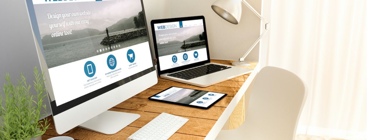 custom responsive website design for desktop, laptop, tablet, and phone