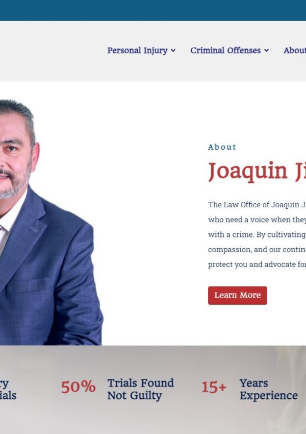 Joaquin Jimenez is a personal injury lawyer and criminal defense attorney based in Houston that is the voice of those who need a fighting chance.
