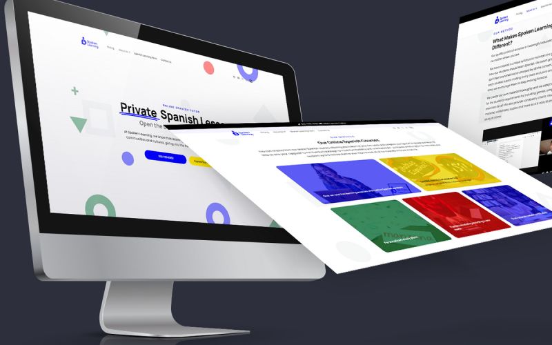 Spoken Learning's new website has launched, with Houston web design by Houston marketing agency INFINI Marketing