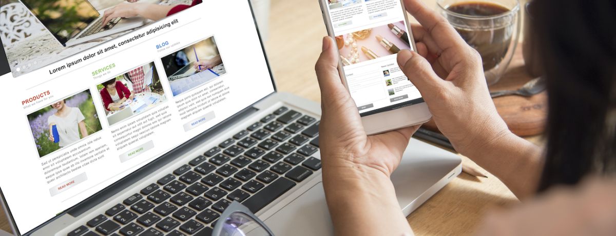 Houston web design for desktop and mobile view