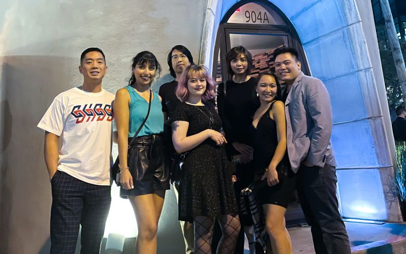 Houston marketing firm INFINI Marketing at team dinner 2022