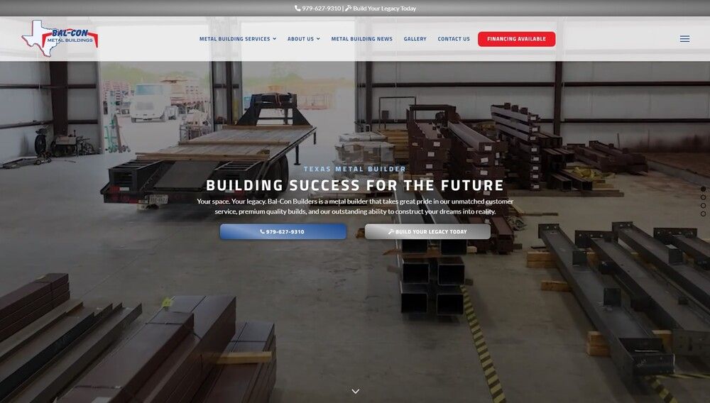 Bal-Con Builders is a Texas metal building company that serves both residential and commercial clients for all their metal construction needs.